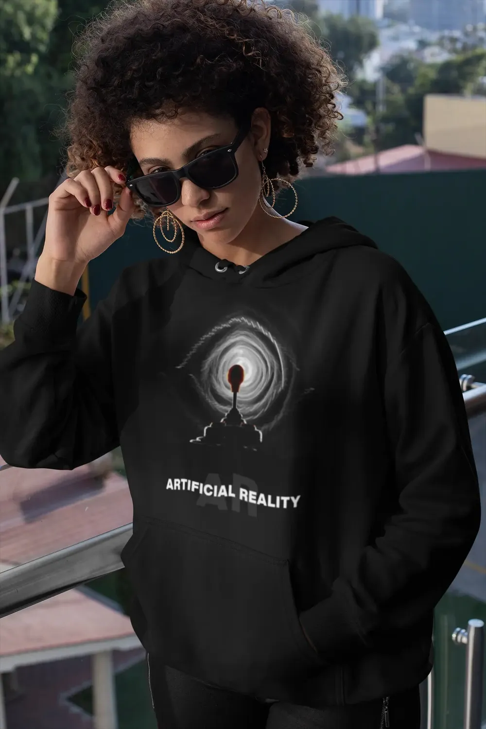 Artificial Reality Premium Unisex Hoodie image 8