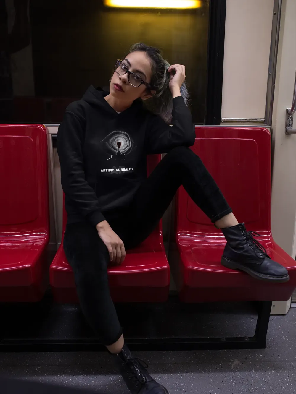 Artificial Reality Premium Unisex Hoodie image 24