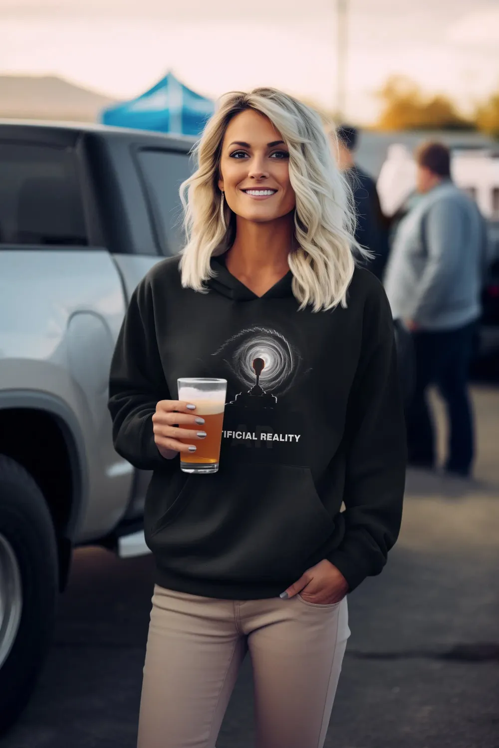Artificial Reality Premium Unisex Hoodie image 33