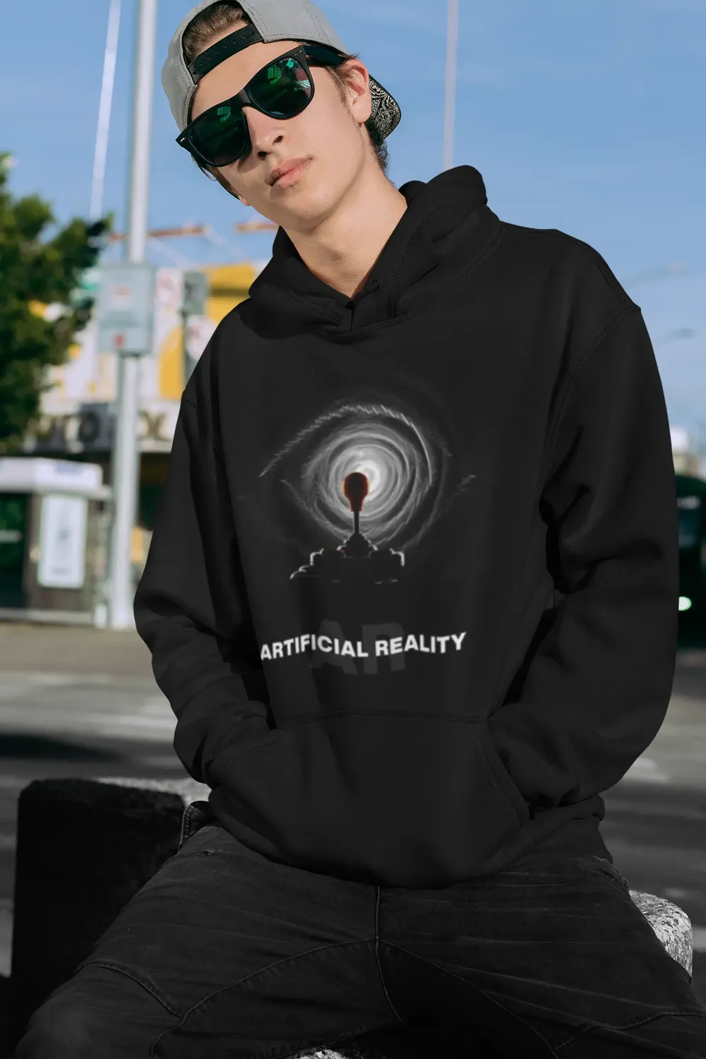 Artificial Reality Premium Unisex Hoodie image 35