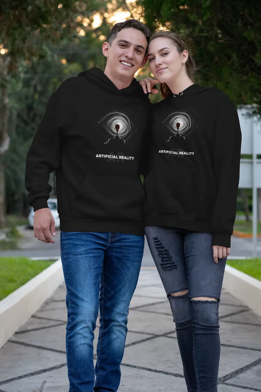 Artificial Reality Premium Unisex Hoodie image 36