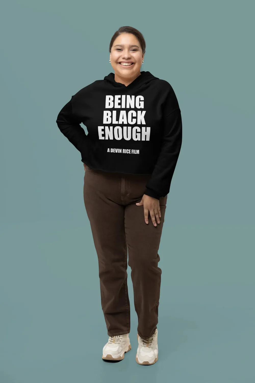 Being Black Enough Crop Hoodie image 7