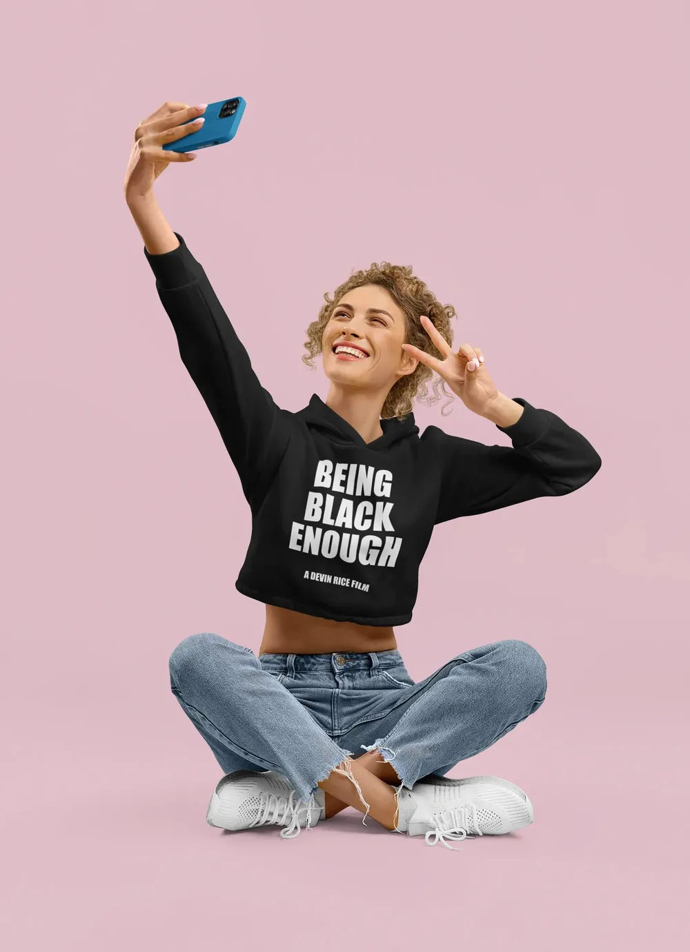 Being Black Enough Crop Hoodie image 9