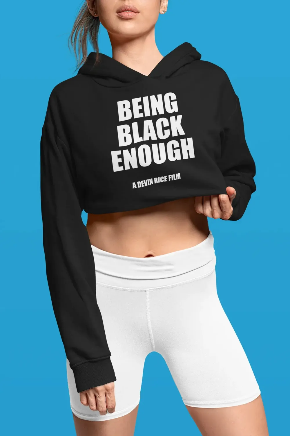 Being Black Enough Crop Hoodie image 10