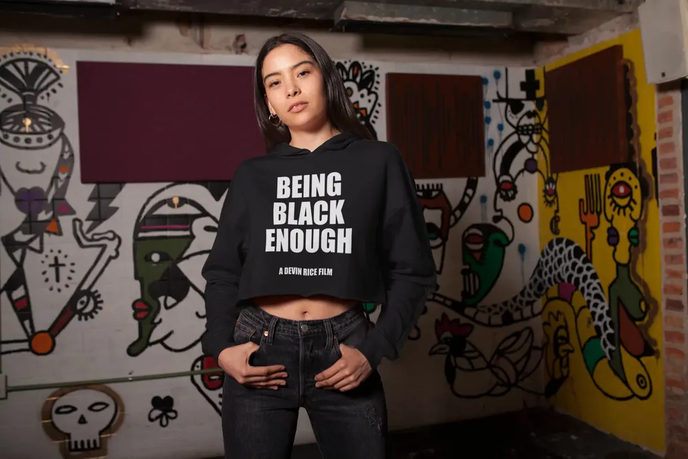 Being Black Enough Crop Hoodie image 12