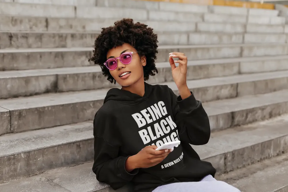 Being Black Enough Unisex Hoodie image 23