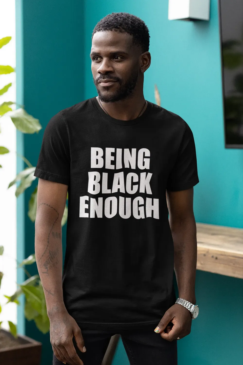 Being Black Enough "Movement" Unisex T-Shirt image 20
