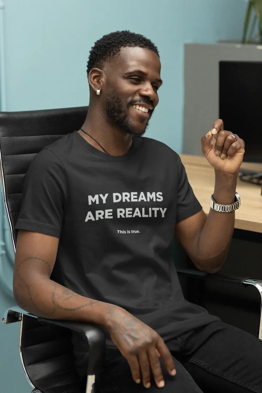 Dreams Into Reality Premium Men's T-shirt image 19