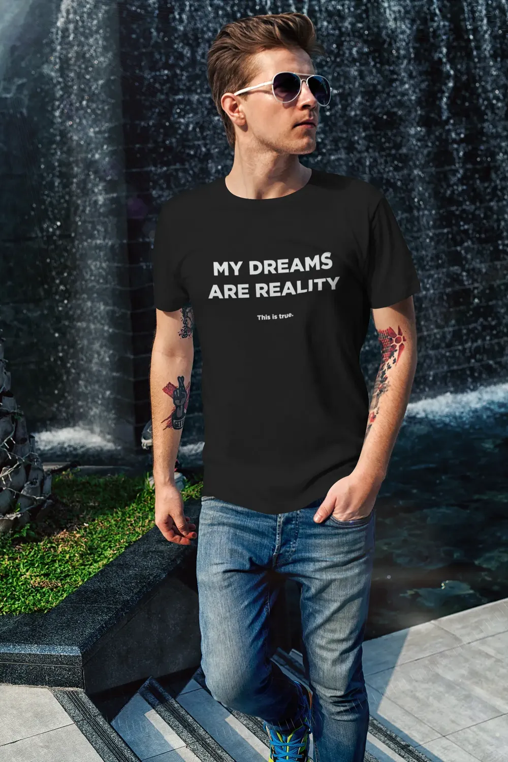 Dreams Into Reality Premium Men's T-shirt image 35