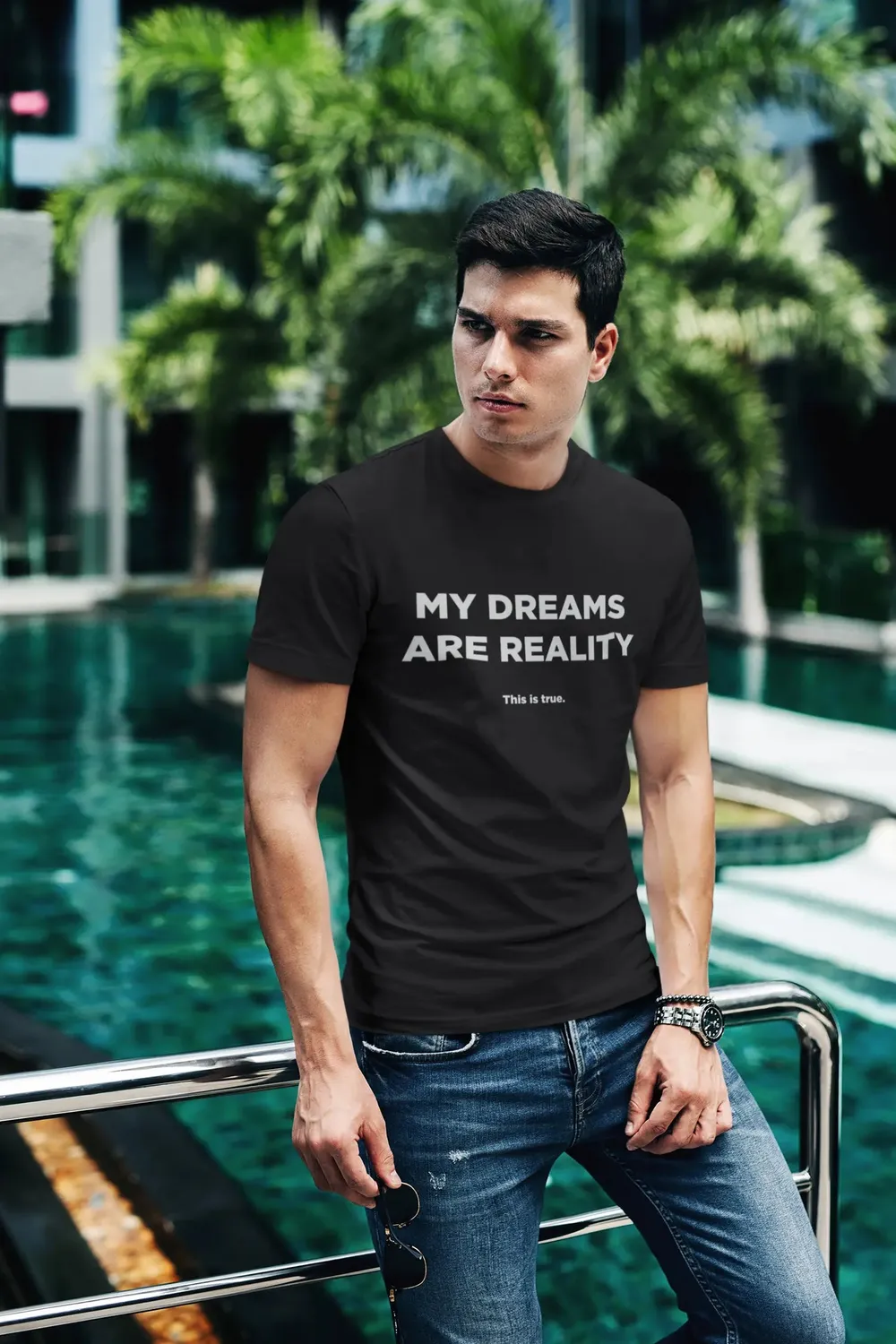 Dreams Into Reality Premium Men's T-shirt image 36