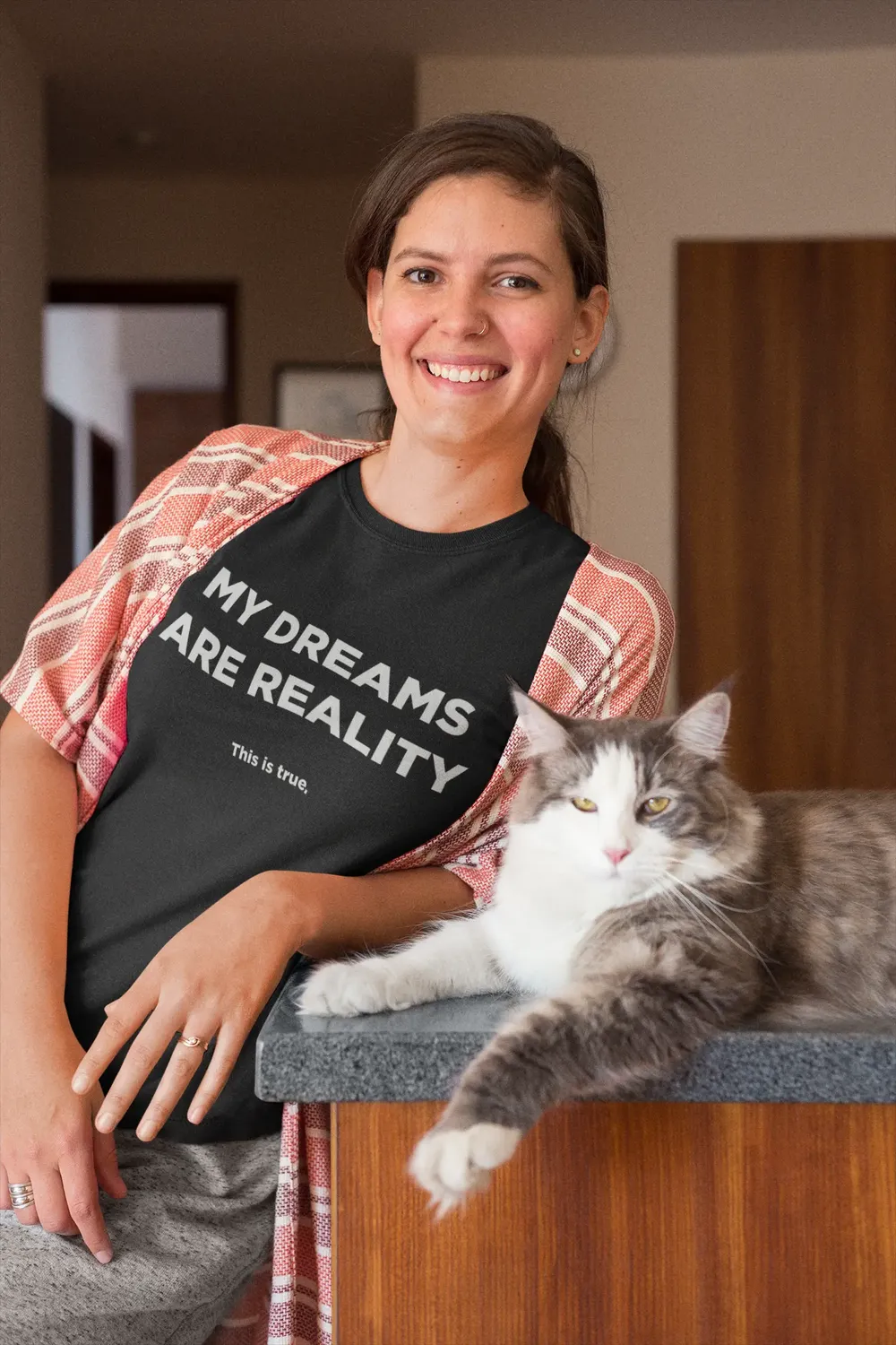 Dreams Into Reality Premium Women's T-shirt