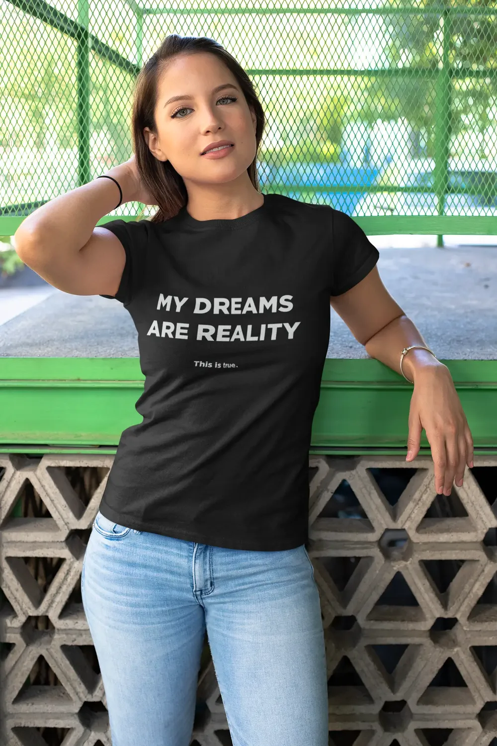 Dreams Into Reality Premium Women's T-shirt image 45