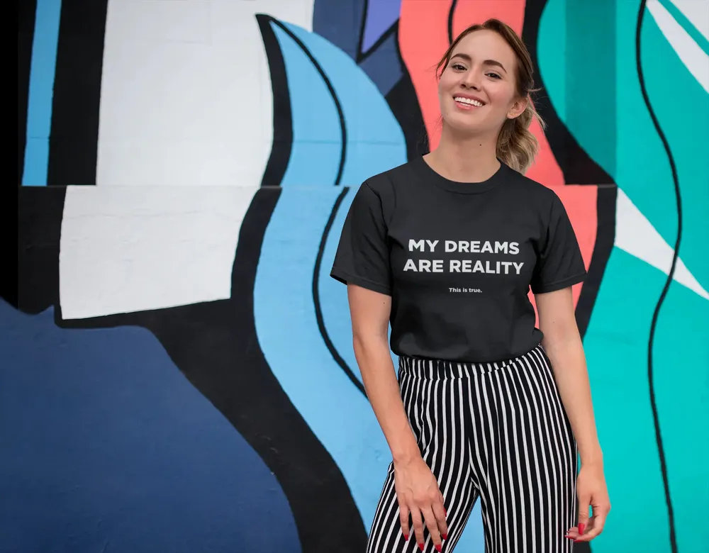 Dreams Into Reality Premium Women's T-shirt image 50